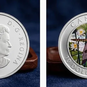 2013 $10 Fine .999 Silver Coin Twelve-Spotted Skimmer Royal Canada Mint collection