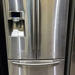 SAMSUNG STAINLESS STEEL FRENCH DOOR FRIDGE WITH ROLLOUT FREEZER & WATER/ICE DISPENSER 36"W