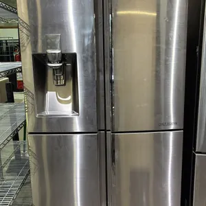 SAMSUNG STAINLESS STEEL FRENCH DOOR FRIDGE WITH FRENCH DOOR FREEZER & WATER/ICE DISPENSER 36"W