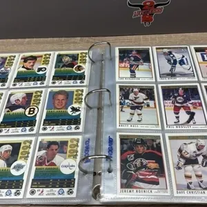 Binder Full of O-Pee-Chee 1992 Hockey Cards.
