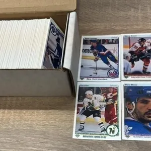 Quantity of Upper Deck Hockey Cards 1990-1991.
