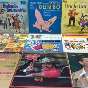 9 Asst. Record Albums.
