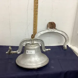 ANTIQUE SCHOOL BELL W/TH HANGER