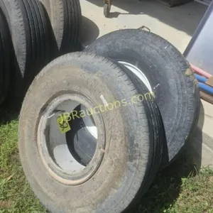 2 X BID! 8.25X15 TRAILER TIRES DEEP TREAD