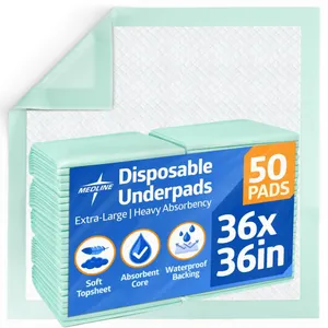Medline Super Absorbent Underpads 36x36 50 Ct