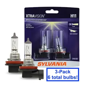 Sylvania H11 XtraVision Halogen Bulb 3PK $89.00