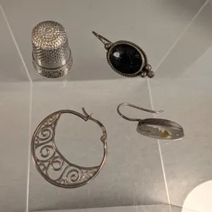 Scrap Sterling Silver Jewelry Lot, 7.87g