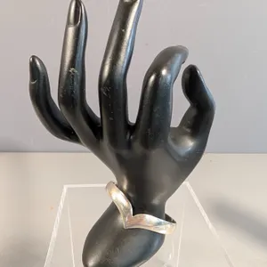 Sterling Silver V-Shape Cuff Bracelet