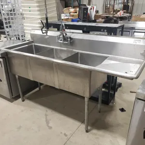 3-Compartment Stainless Steel Sink
 UNRESERVED