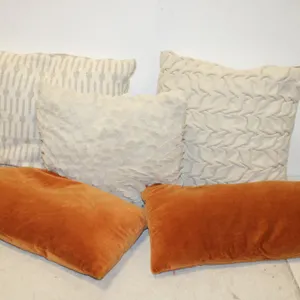 Cream & Rust Throw Pillows