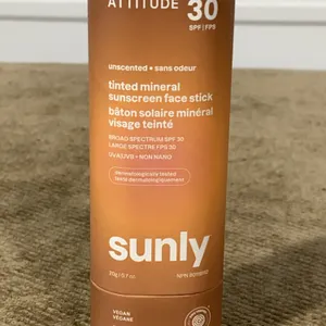 **APPEARS NEW** Attitude Sunly Tinted Mineral Sunscreen Stick SPF 30 - 0.7 oz