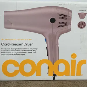 **OPEN BOX/APPEARS NEW** Conair Ionic Ceramic Cord-Keeper Hair Dryer: 1875 Watt, 3 Heat Settings