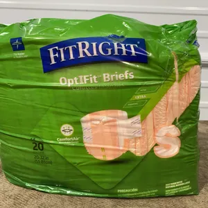 **OPEN PACKAGE/APPEARS NEW**  Medline FitRight OptiFit Briefs - Size S
