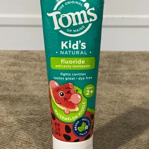 **NEW** Tom's Watermelon Wiggle Kids Fluoride Natural Toothpaste - 5.1 oz