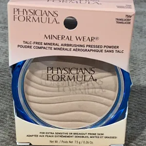**APPEARS NEW** Physicians Formula Translucent Wear Talc-Free Mineral Airbrushing Pressed Powder