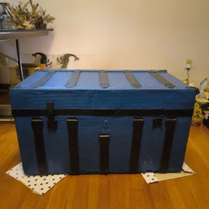 Vintage Wooden Steamer Trunk