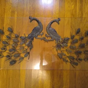 Vintage Mid Century Metal Peacock Wall Art