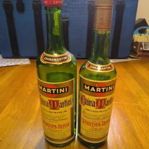 Vintage Empty Martini Bottles Lot