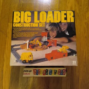 Vintage Big Loader Construction Set & Zig-Zag Express Train Lot