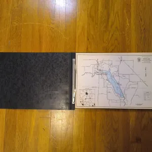 Vintage Ohio Lakes Map