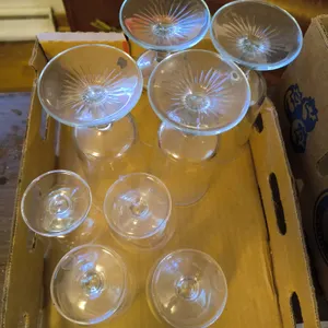 Libbey "Star Sapphire" Goblet Set Of 4 & Cognac Glasses Set Of 4