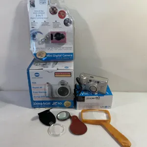 3 Digital Cameras and Magnifying Glasses