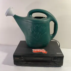VCR, watering can