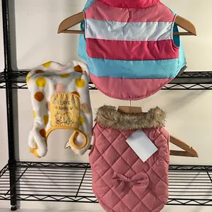 3 pieces pet clothing/coats