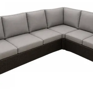 St. Croix 90° Sectional - Mocha Brown Frame