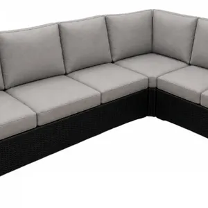 St. Croix 90° Sectional - Espresso Black Frame