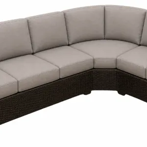 St. Croix 45° Sectional Curved Corner - Mocha Brown Frame