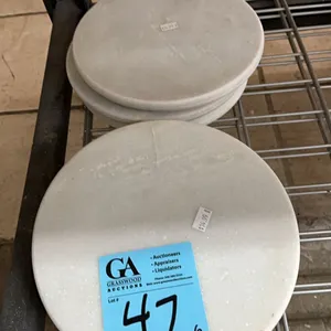 6 marble rounds, 8 3/4” diameter