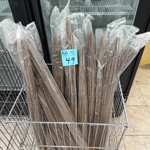 Natural Broomcorn Bundles – Multiple bundles of natural broomcorn (broom straw) for broom making, crafts, rustic décor, or other uses. Bin not include