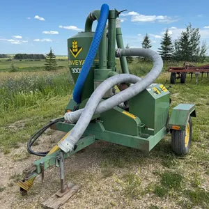 Conveyair 3005 Grain Vac w/ 4” Galvanized & Poly Hose & Multi Pickup Heads. S/N 30051282