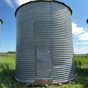 14’ Butler 4 Ring Grain Bin, Recently Updated Wood Floor