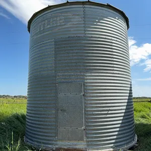 14’ Butler 4 Ring Grain Bin, Recently Updated Wood Floor
