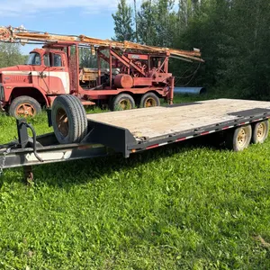 2014 20' Diamond C Twin Axle Over Deck Trailer w/ 2@7000 lbs axles