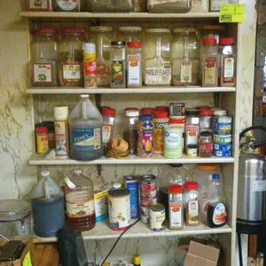 Shelf with contents 38"x11"x60"