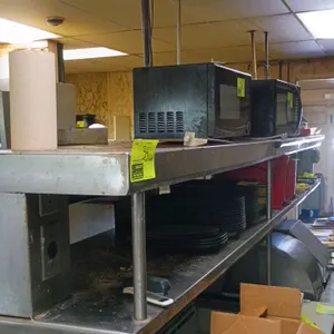 134"x22"x15" Stainless Steel 2 tier heating counter (no other contents included)