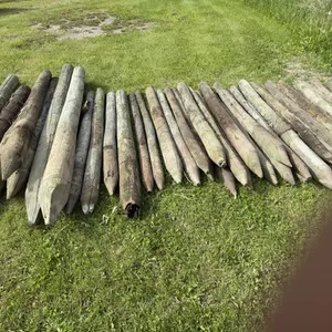 Used treated posts 18 - 4"-5" x 6', 12 - 3"-4" x 6', 8 - 5"-6" x 7'-8', see lot details