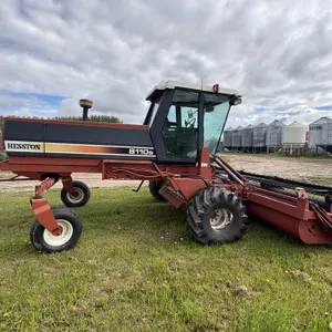 2000 Hesston 8110S self propelled tractor unit, 2183 hrs, 4 bt Cummins engine with turbo, 25’ Draper head with rotor shears unit with 16' hay header, 