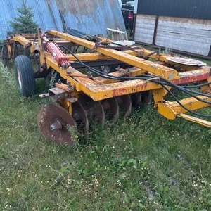 Midland 12' heavy breaking disc, blades have some good life left, 24” tires are poor due to sitting, see lot details