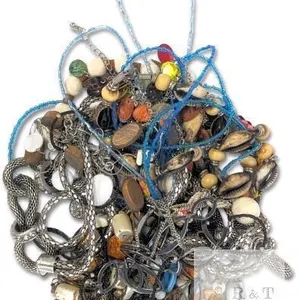 Tangle of Varied Assorted Necklaces, Some Non-Magnetic, No Stamps Found