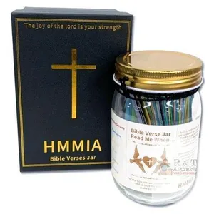 New Hmmia Bible Verses in a Jar,Read Me When Bible Verses Jar for Emotions and Feelings, Prayer Jar Christian Gifts, Scripture Prayer Hope Jar for Chu