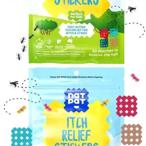 NATPAT Itch Relief Stickers, 30 Patches PER PACK , Fast-Acting Mosquito Bite Aid, Child-Safe, Exp 05/2027