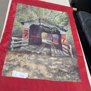 Jim Harrison “Coca-Cola” Covered Bridge Banner, 42 × 29"