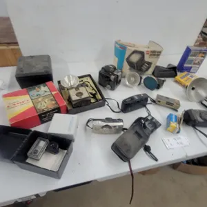 Vintage Camera Lot: Polaroid Land Camera Automatic 100 and GAF Pana-Vue