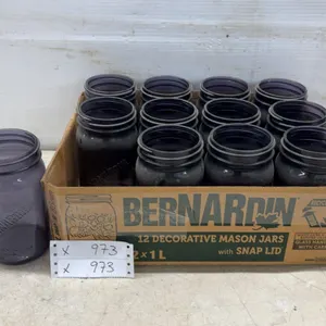 12 Bernardin Purple Mason Jars, 1L