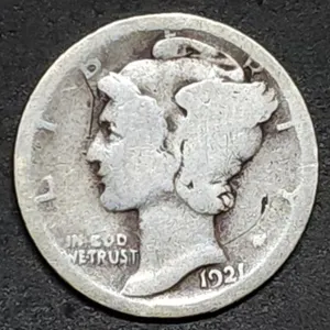 1921 Mercury Silver Dime, Key Date