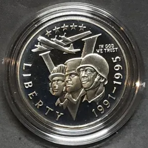 1991-1995 World War II Commem Half Dollar Proof